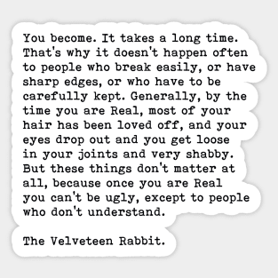 The Velveteen Rabbit, Sticker